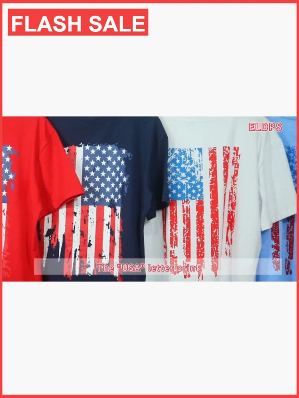 Patriotic American Flag T-Shirt for Women US Independence Day Tee - Picture 7 of 7